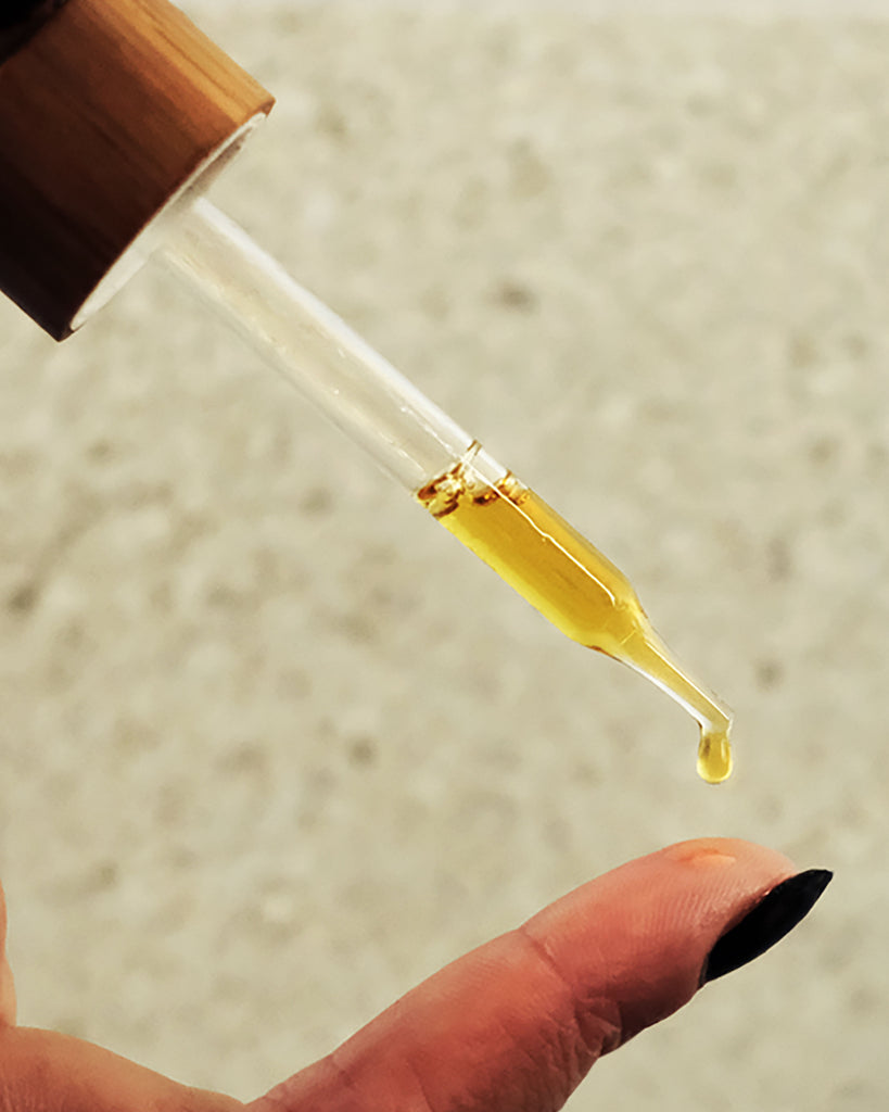 organic facial oil infused with coffee
