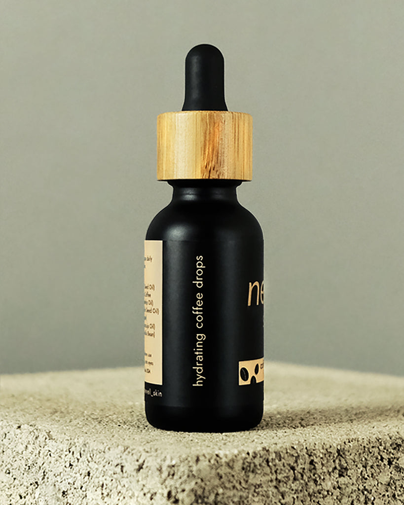 cold-pressed coffee infused beauty oil